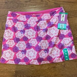 Pink and Purple Floral Women's Skirt/Skort